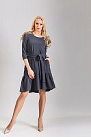 платье topdesign b8 008 grey от интернет магазина Прибалтийский трикотаж