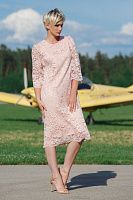 платье flaibach 010 s8 pink от интернет магазина Прибалтийский трикотаж