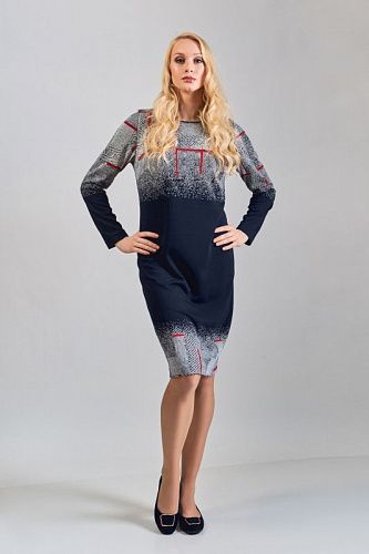 платье topdesign b8 041 от интернет магазина Прибалтийский трикотаж