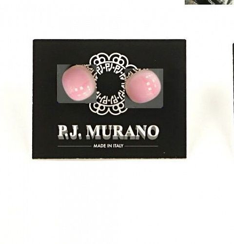 серьги  pj murano pusets color roze от интернет магазина Прибалтийский трикотаж