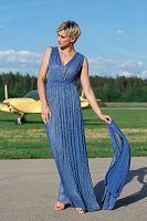 платье t&m 052 s8  blue от интернет магазина Прибалтийский трикотаж