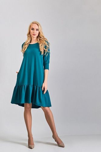 платье topdesign b8 008 blue от интернет магазина Прибалтийский трикотаж