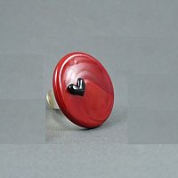 кольцо pj murano serdce disk red от интернет магазина Прибалтийский трикотаж