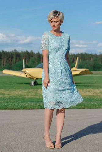 платье  flaibach 022 s8 aqua от интернет магазина Прибалтийский трикотаж