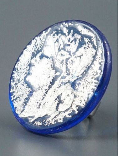 кольцо pj murano lalik koroleva blue от интернет магазина Прибалтийский трикотаж